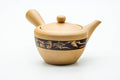 Japanese Kyusu - Beige Landscape Striped Ceramic Teapot - 230ml