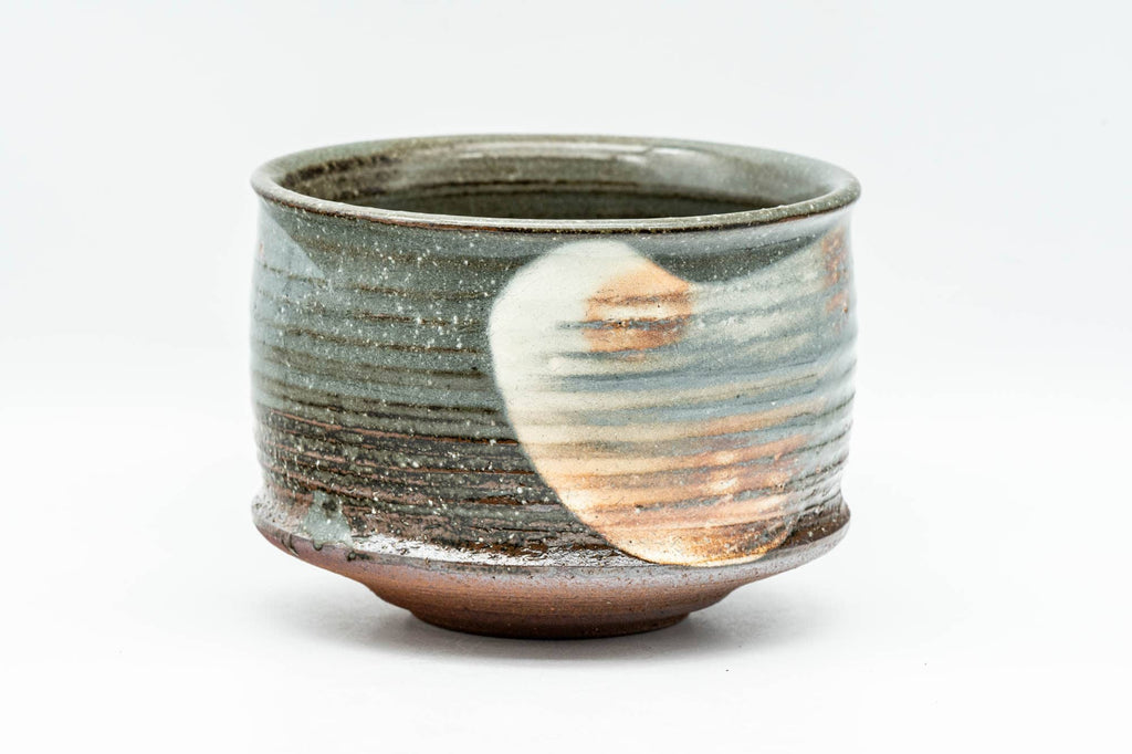 Japanese Matcha Bowl - 緑栄窯 Ryokuei Kiln - Speckled Gohonte Hakeme Hagi-yaki Chawan - 250ml