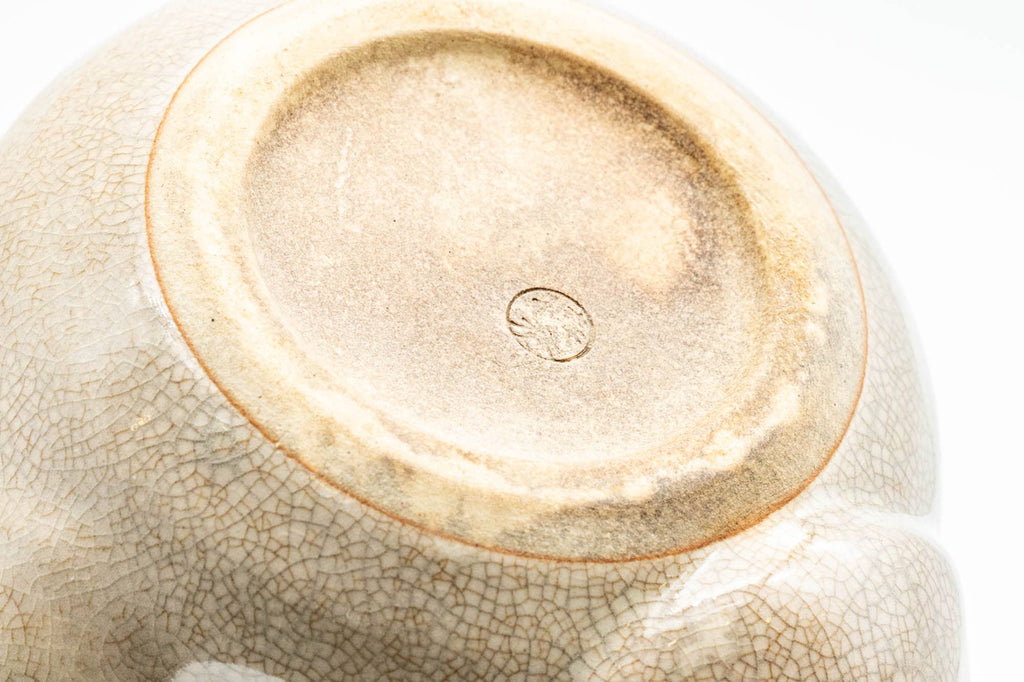 Japanese Kyusu - Beige White Glazed Hagi-yaki Do-ake Teapot - 250ml
