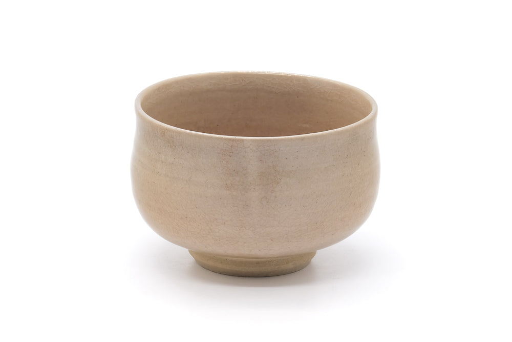 Japanese Matcha Bowl - Beige Weathered Hagi Chawan - 400ml