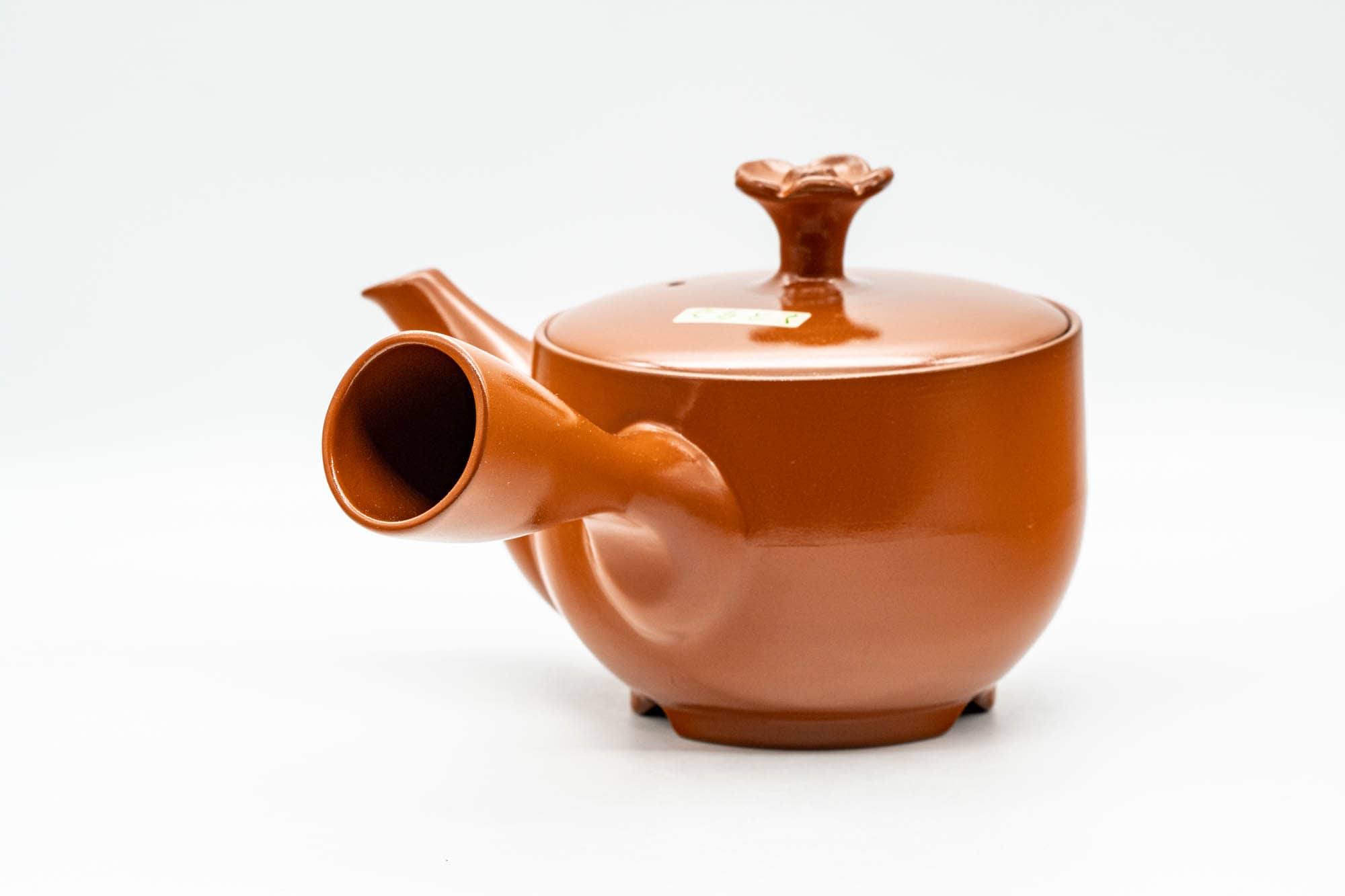 Japanese Kyusu - Flower-shaped Lid Tokoname-yaki Teapot - 380ml