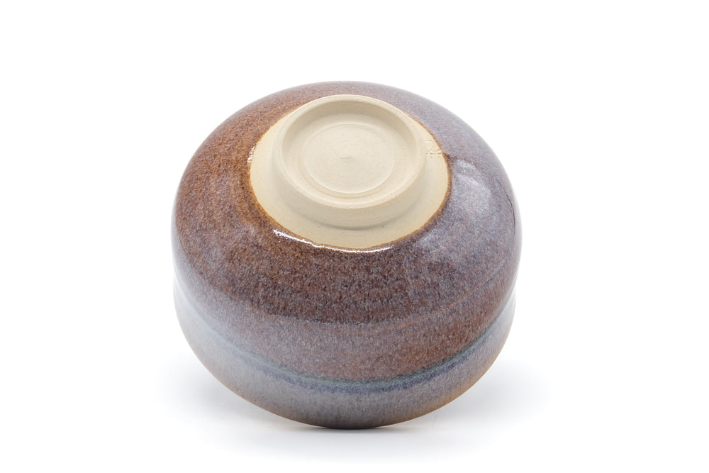 Japanese Matcha Bowl - 林山窯 Rinzan Kiln - Blue Gradient Kiyomizu Chawan - 450ml