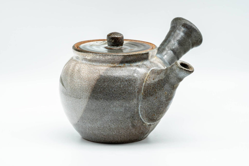 Japanese Kyusu - Bird Grey Karatsu-yaki Debeso Teapot - 350ml