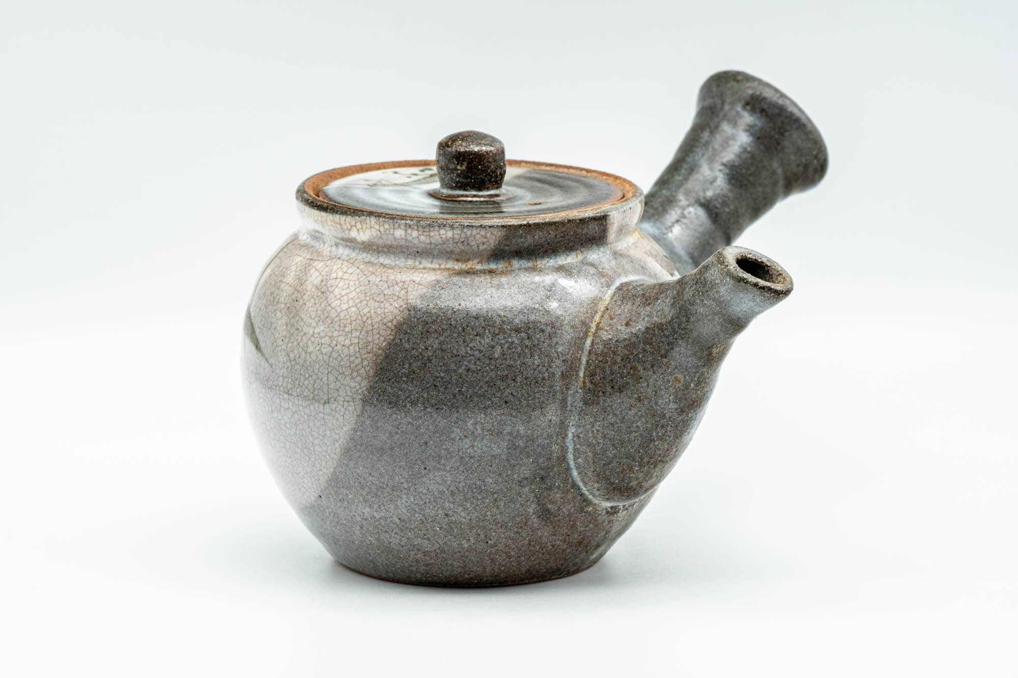 Japanese Kyusu - Bird Grey Karatsu-yaki Debeso Teapot - 350ml