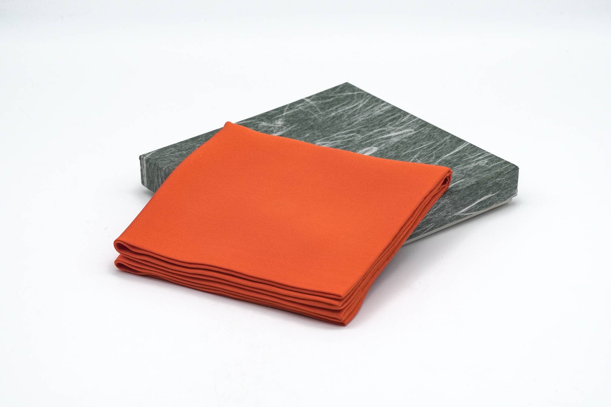 Japanese Fukusa - 10号 Orange Shioze Silk Purifying Cloth