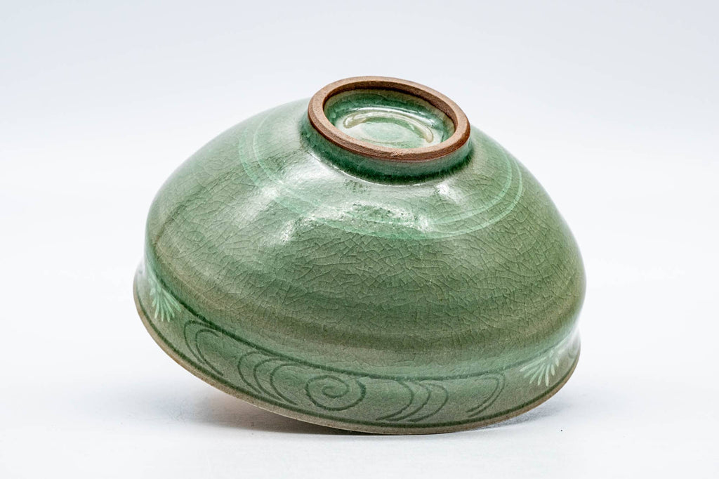 Japanese Matcha Bowl - Green Celadon Tenmoku Chawan - 200ml