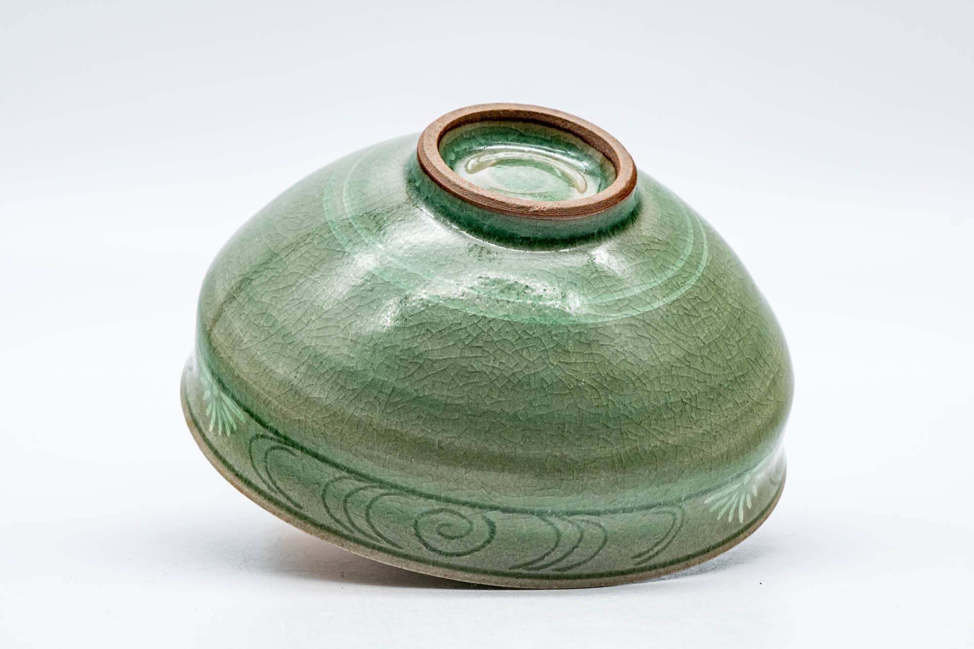 Japanese Matcha Bowl - Green Celadon Tenmoku Chawan - 200ml