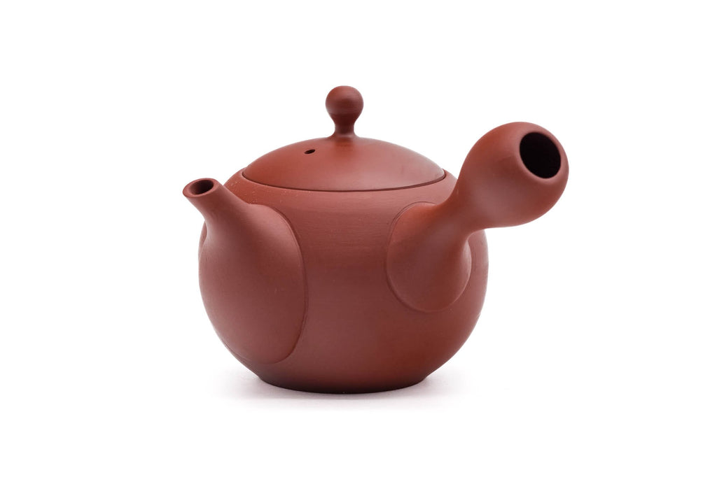 Round Red Shudei Tokoname Teapot - 300ml