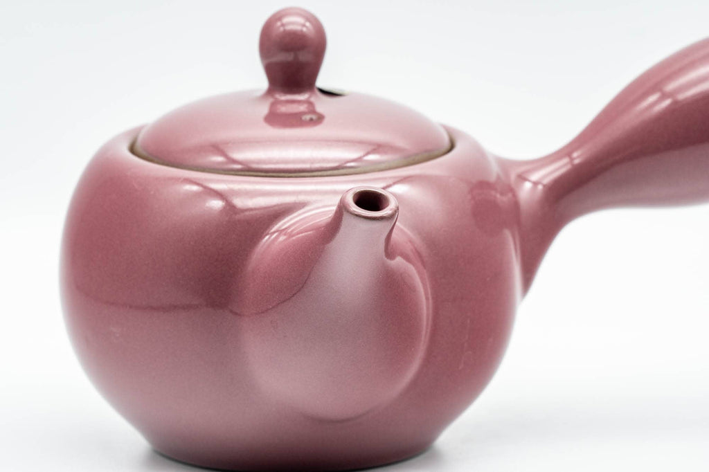 Japanese Kyusu - Magenta Teapot with Fine Mesh Strainer - 325ml