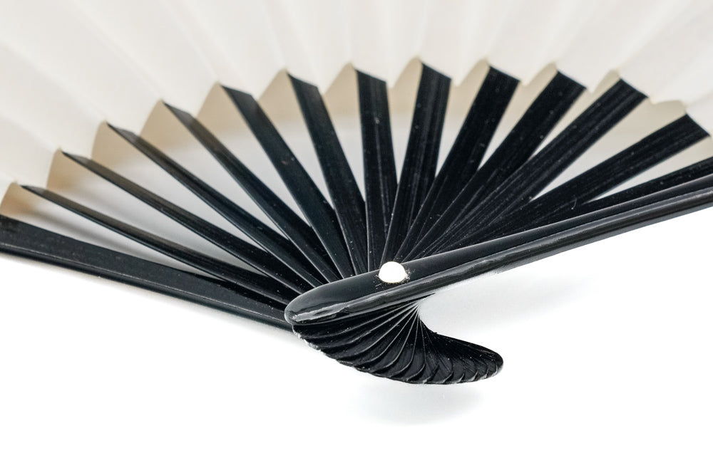 Tea Fan - Black Lacquer Cha Sensu