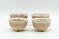 Japanese Teacups - Set of 4 天鵬山 Tsubaki Kiln - Tiny Hagi-yaki Guinomi - 25ml
