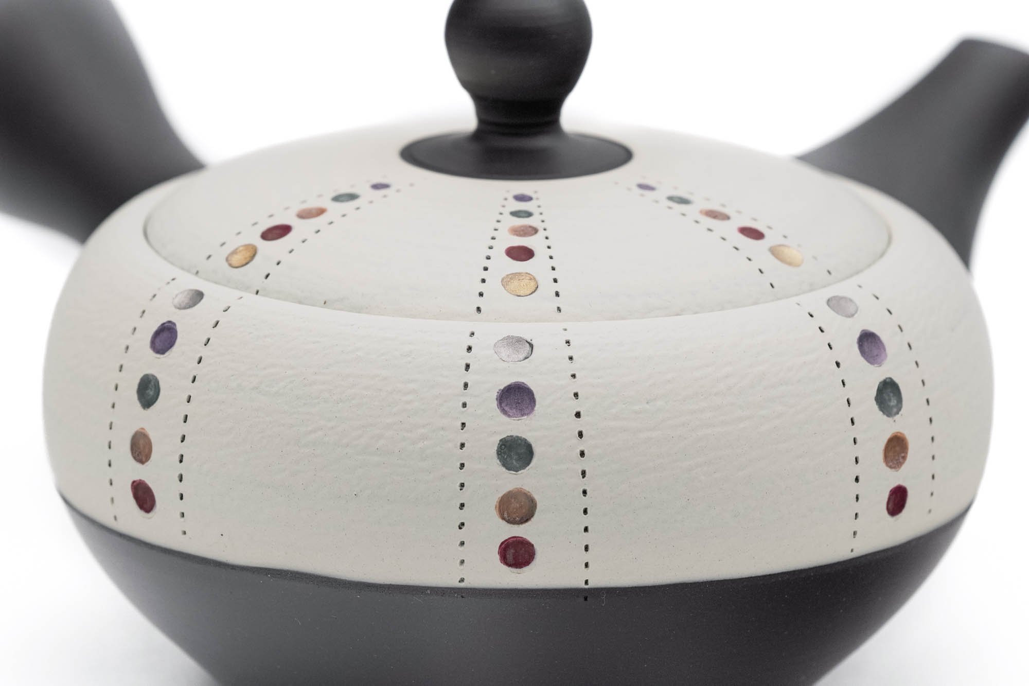 Pearlescent Dotted White Tokoname Teapot - 260ml