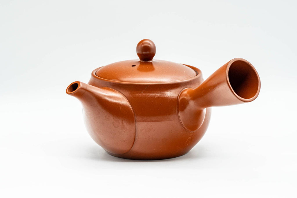 Japanese Kyusu - Plum Blossom Tokoname-yaki Teapot with Mesh Strainer - 350ml