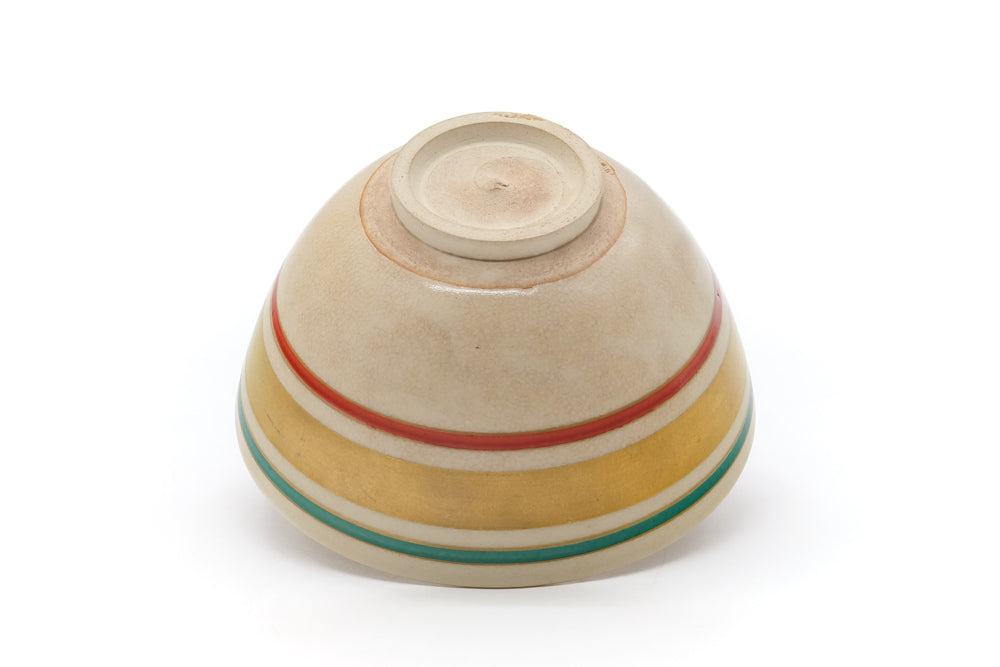 Japanese Matcha Bowl - Striped Kyo Chawan - 400ml