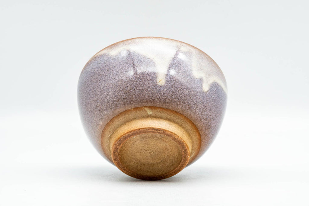 Japanese Teacup - Purple White Drip-Glazed Hagi-yaki Yunomi - 100ml