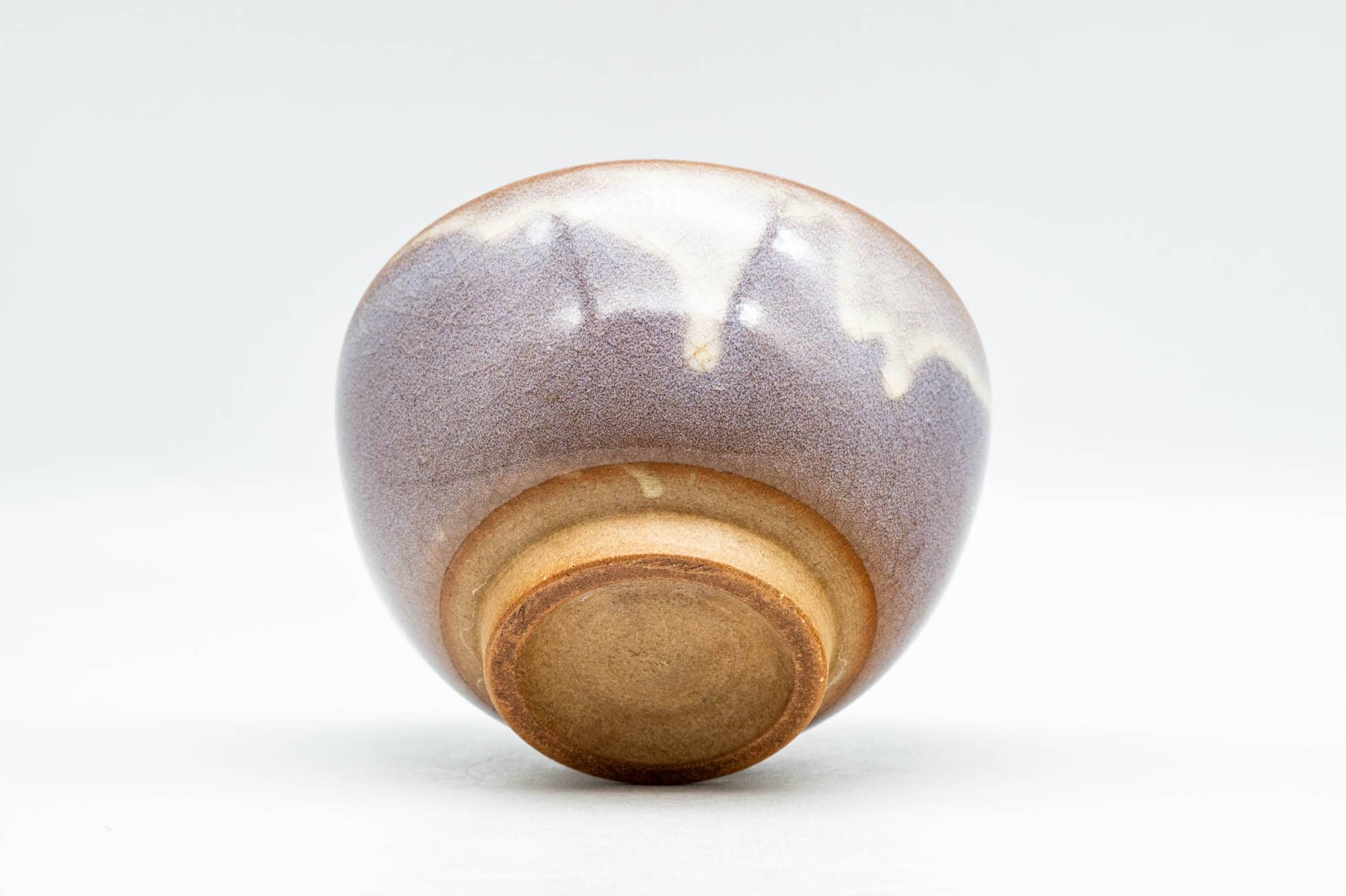Japanese Teacup - Purple White Drip-Glazed Hagi-yaki Yunomi - 100ml