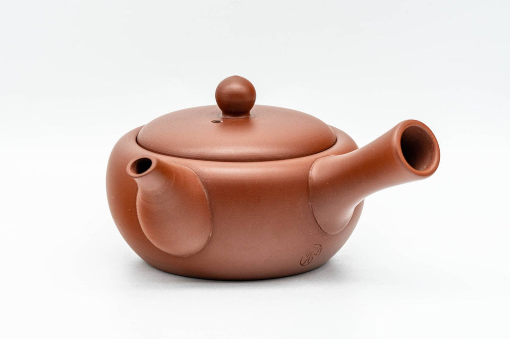 Japanese Kyusu - Small Red Shudei Tokoname-yaki Debeso Teapot - 120ml