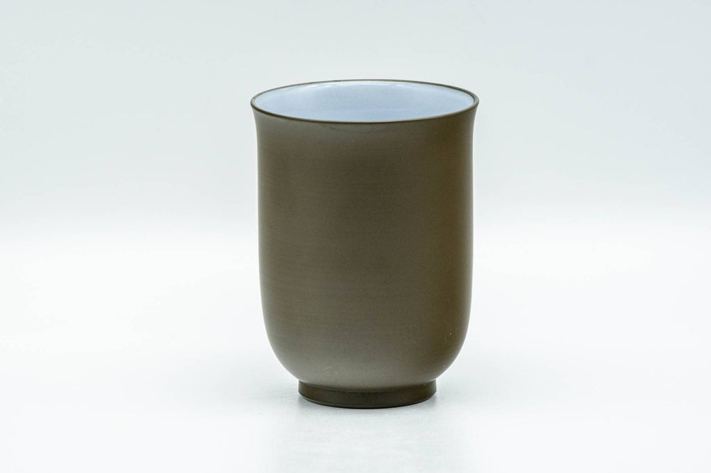 Japanese Teacup - Floral Green Ryokudei White Inner-Glazed Tokoname-yaki Yunomi - 130ml