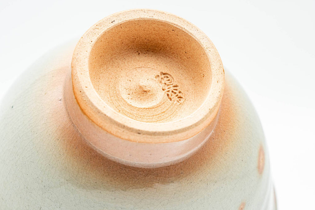 Japanese Teacup - Beige Pink Gohonte Hagi-yaki Yunomi - 130ml