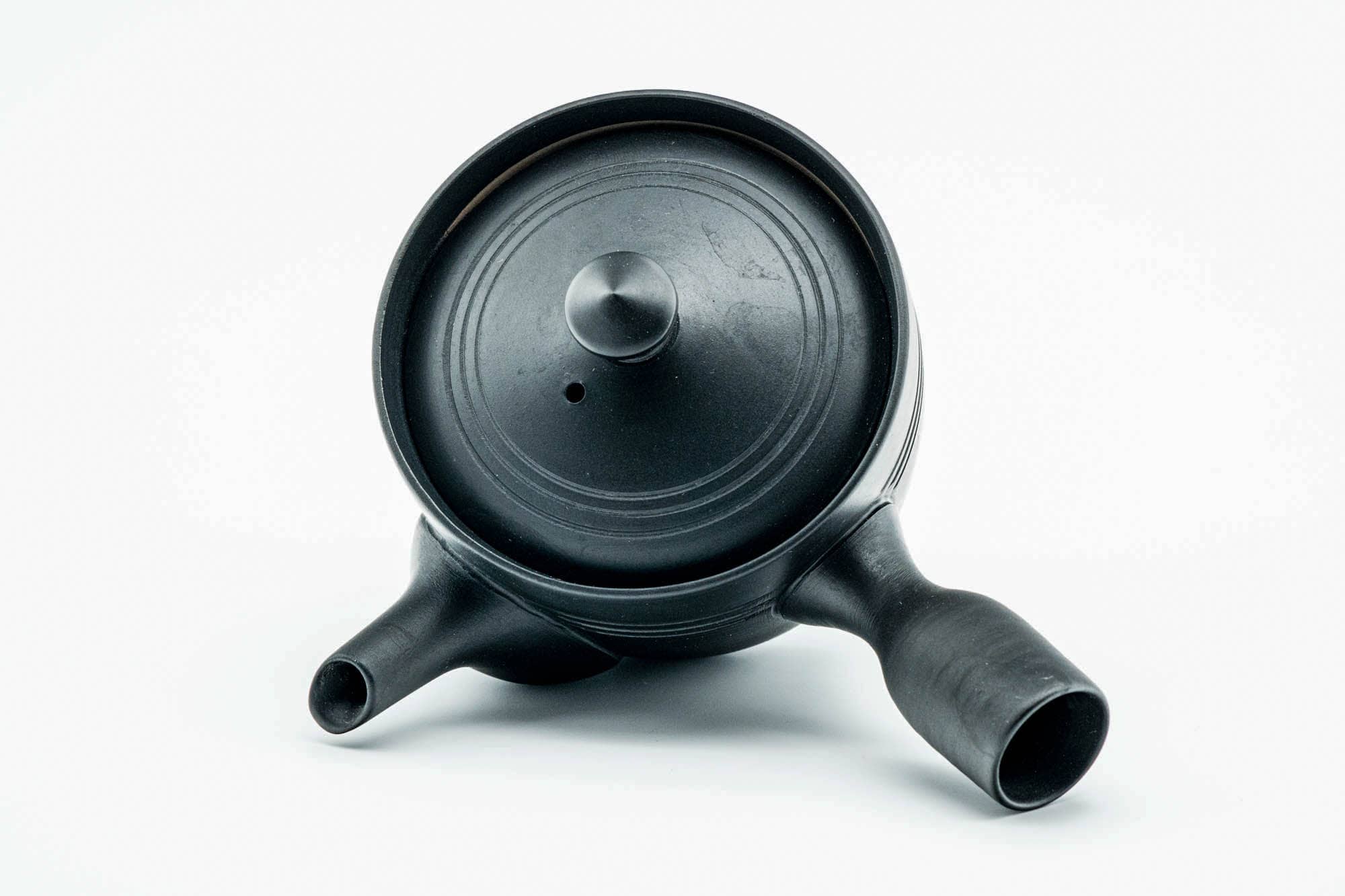 Japanese Kyusu - Black Kurodei Tokoname-yaki Mesh Teapot - 175ml