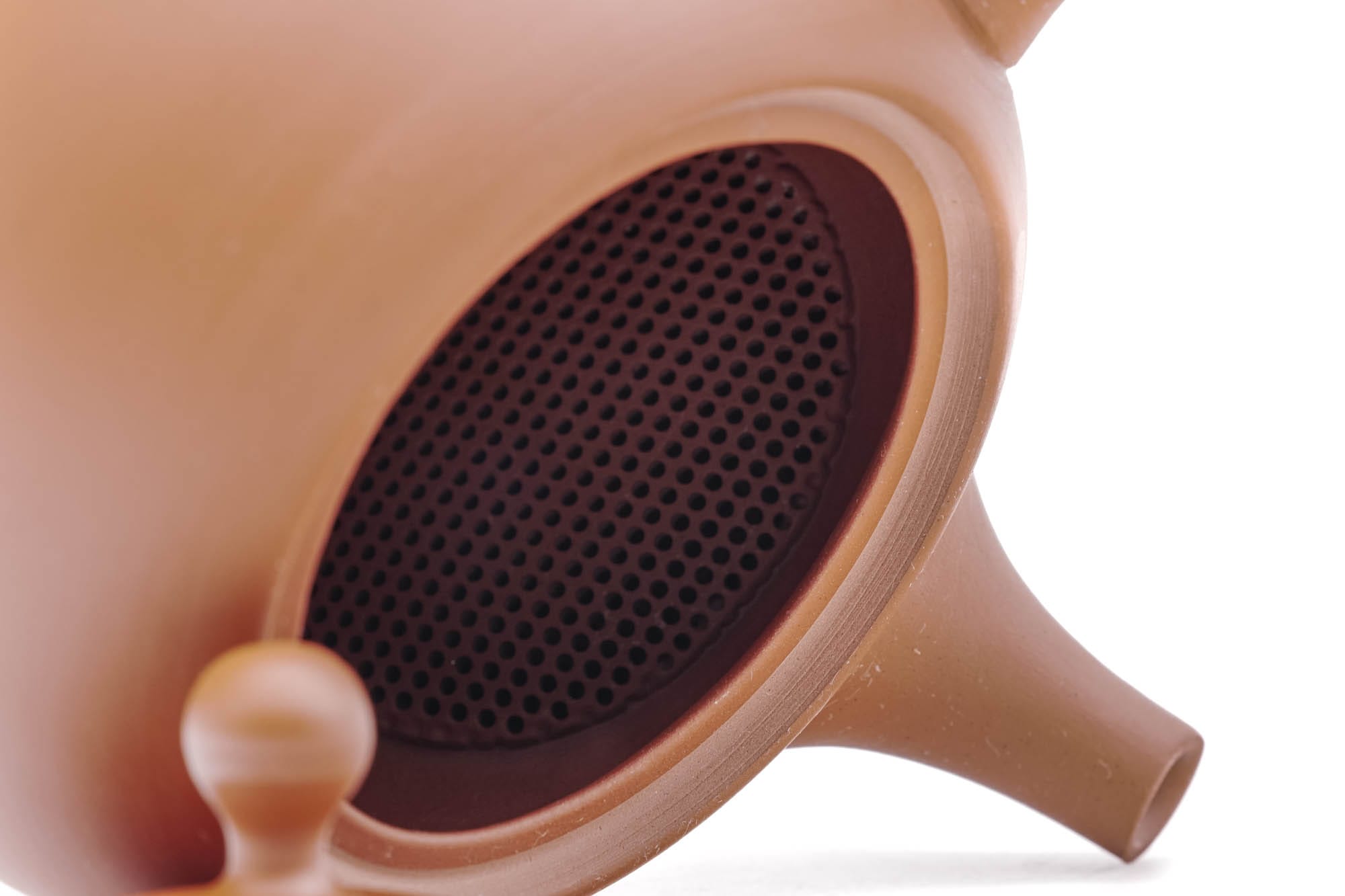 Round Red Shudei Tokoname Teapot - 300ml