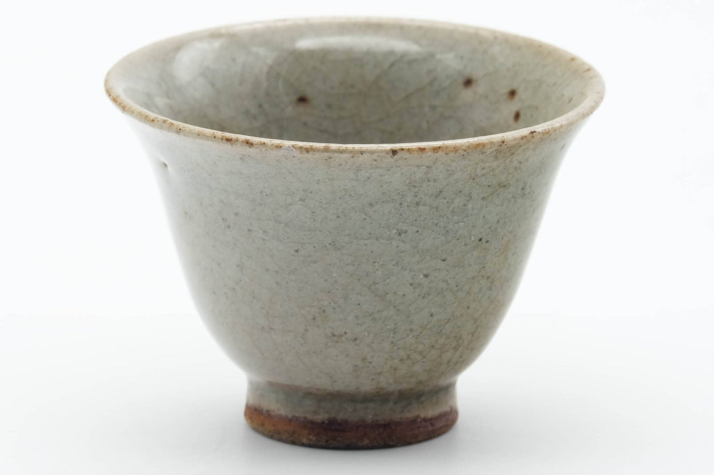Japanese Teacup - Small Sage Gray Celadon Glazed Guinomi - 50ml