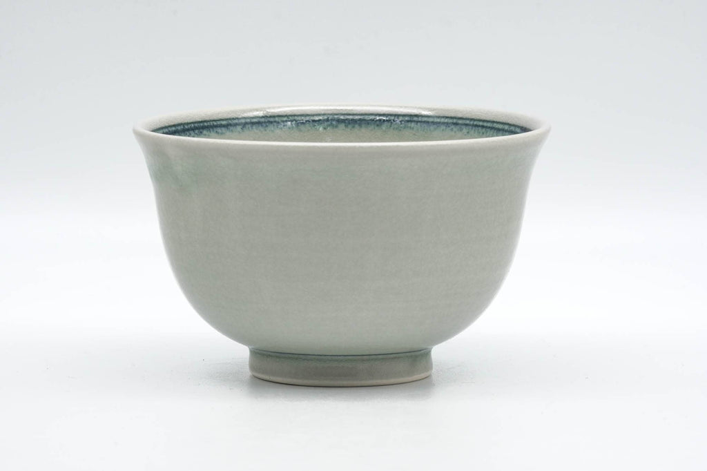 Japanese Matcha Bowl - Abstract Blue Grey Celadon Glazed Chawan - 250ml