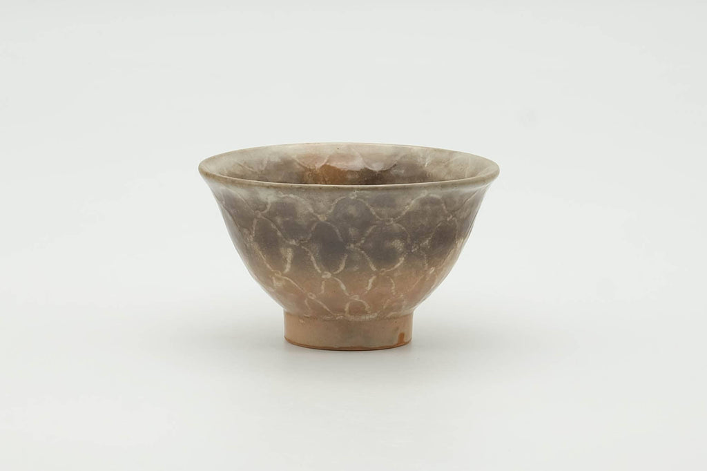 Japanese Teacup - Beige Crazed Glazed Hagi-yaki Yunomi - 80ml