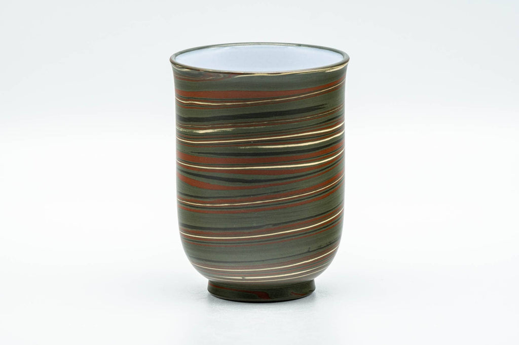 Japanese Teacup - Nerikomi White Inner-Glazed Tokoname-yaki Yunomi - 120ml
