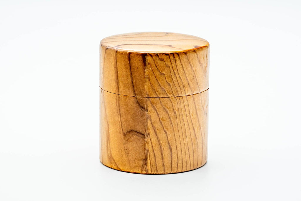 Japanese Chazutsu - Ginkgo Leaf Wood Coated Metal Tea Canister - 300ml