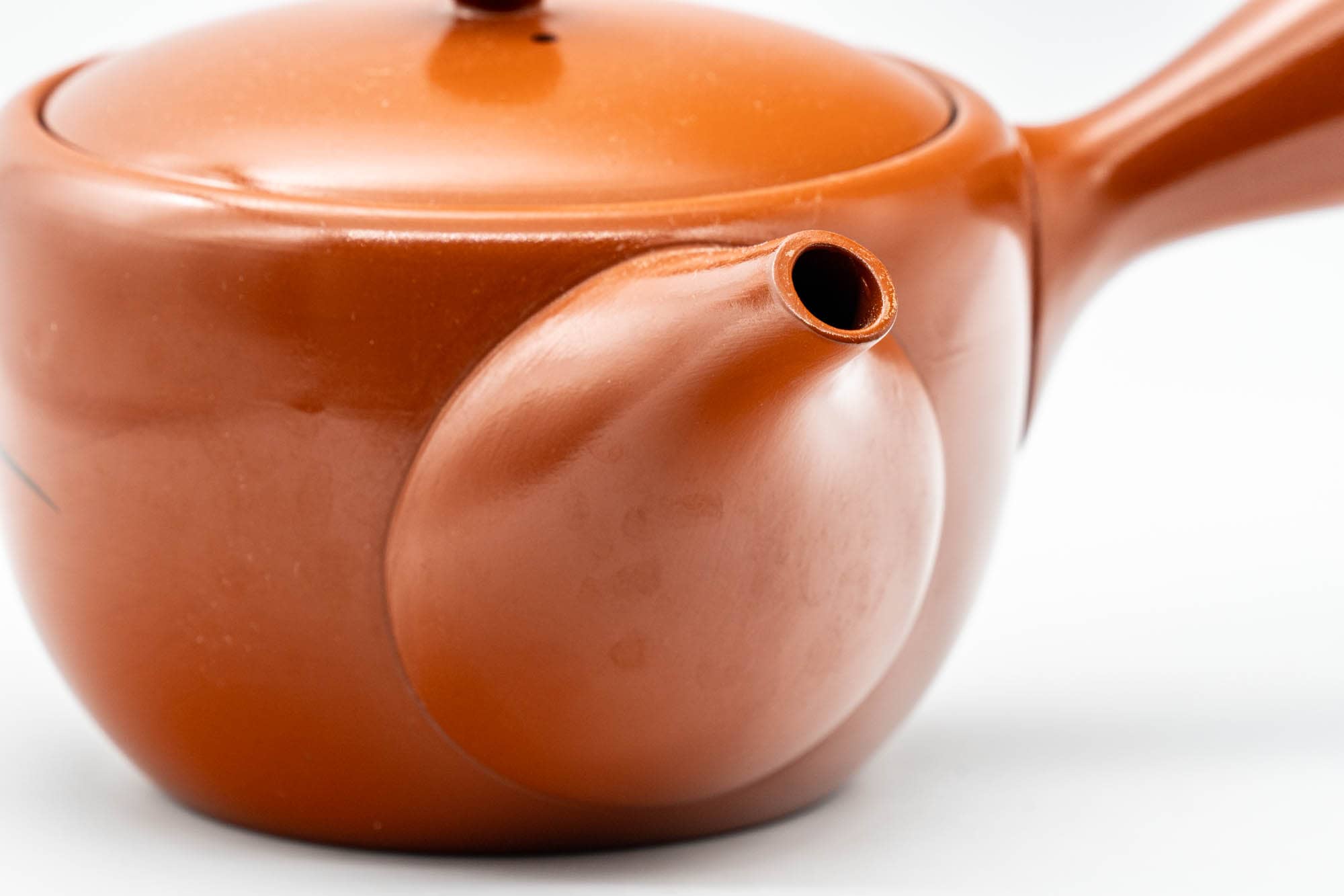 Japanese Kyusu - Floral Tokoname-yaki Mesh Teapot - 350ml