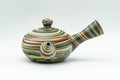 Japanese Kyusu - 沢田 Sawada, 靖仙 Yasusen Kiln - Nerikomi Tokoname-yaki Do-ake Teapot - 130ml