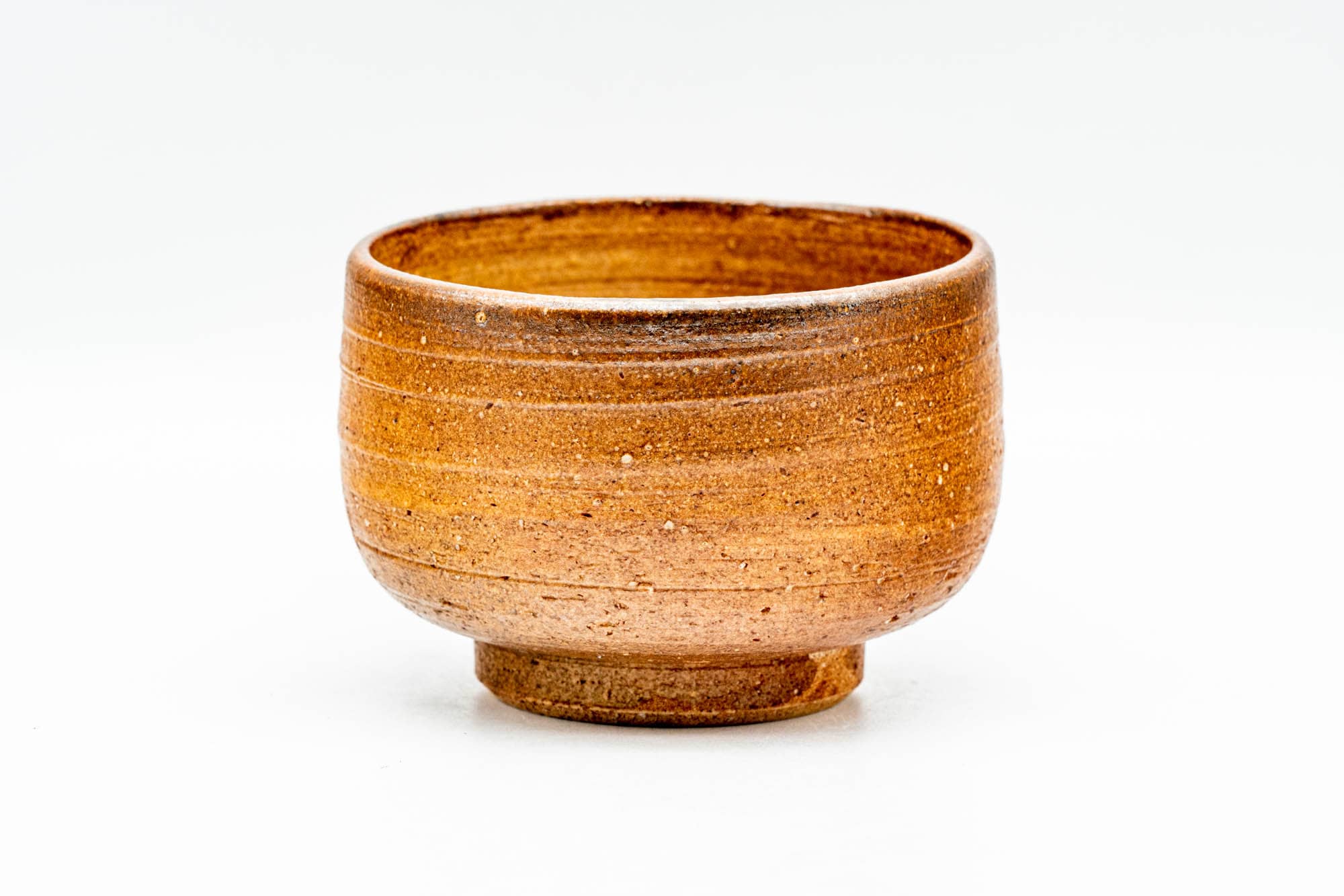 Japanese Teacup - Brown Textured Shigaraki-yaki Yunomi - 110ml