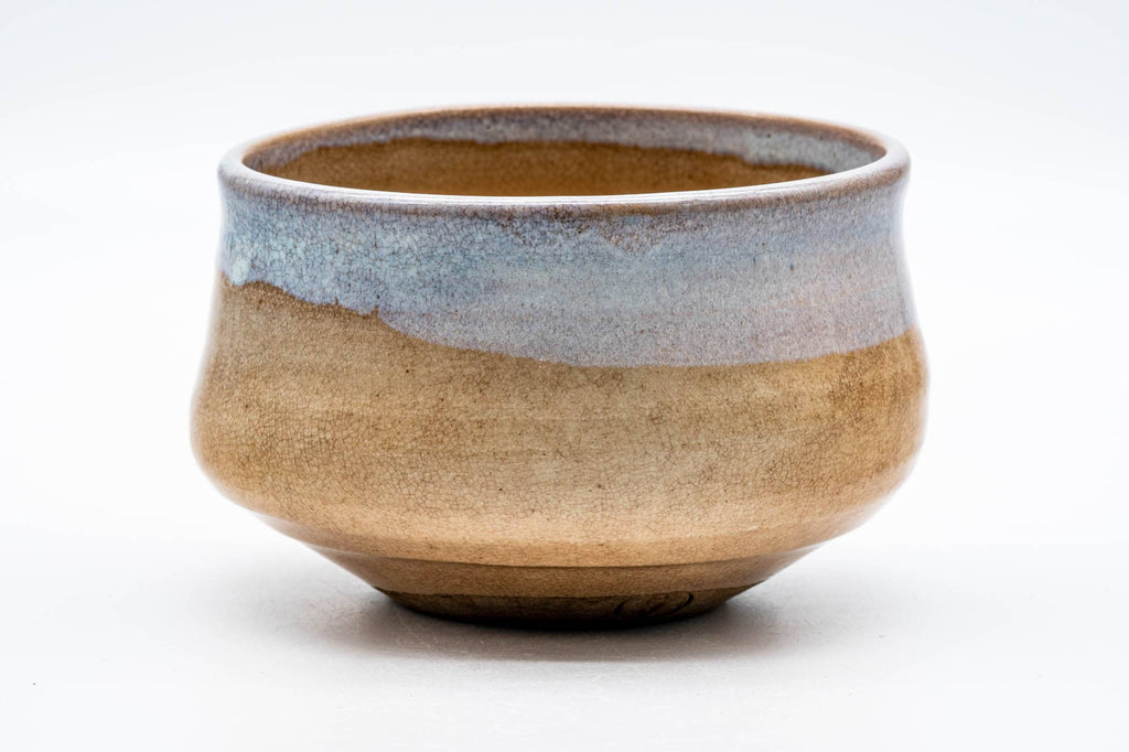 Japanese Kensui - Large Beige White Glazed Hagi-yaki Water Bowl - 700ml