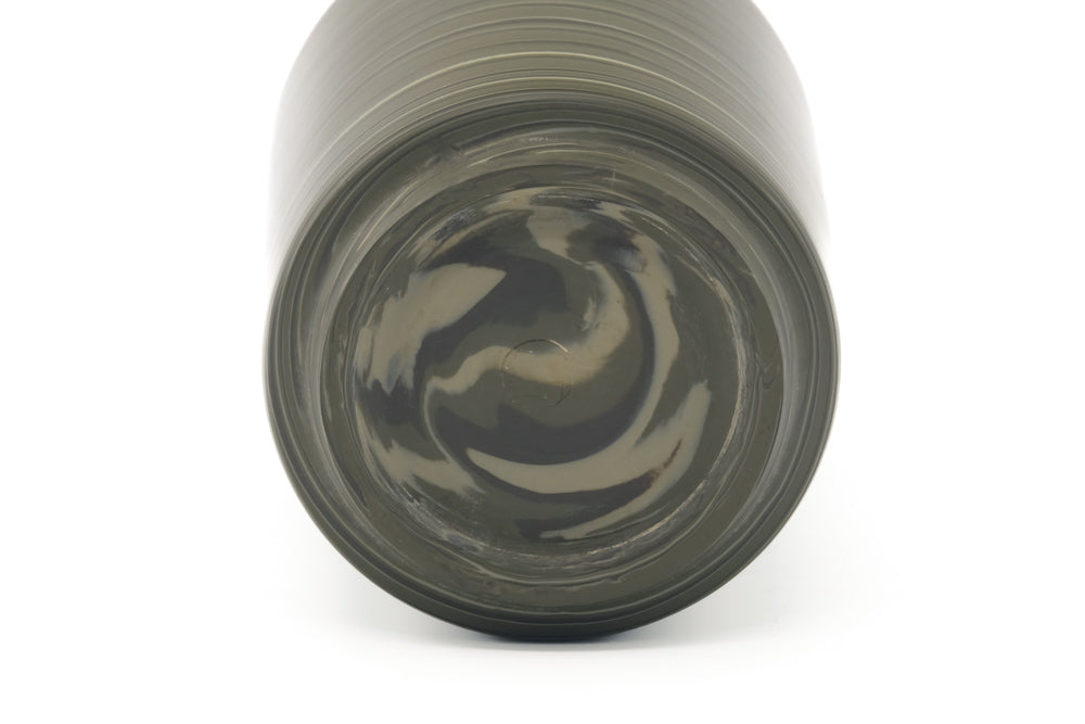 Japanese Teacup - Green Nerikomi White Inner Glazed Yunomi - 300ml