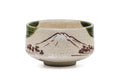 Mount Fuji Ao-Oribe Matcha Bowl