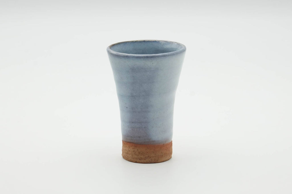 Japanese Teacup - Tall White Glazed Hagi-yaki Yunomi - 100ml