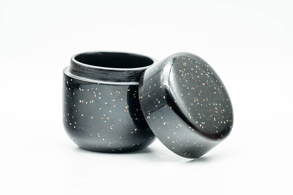 Japanese Natsume - Heavy Speckled Stone Matcha Tea Caddy - 50ml