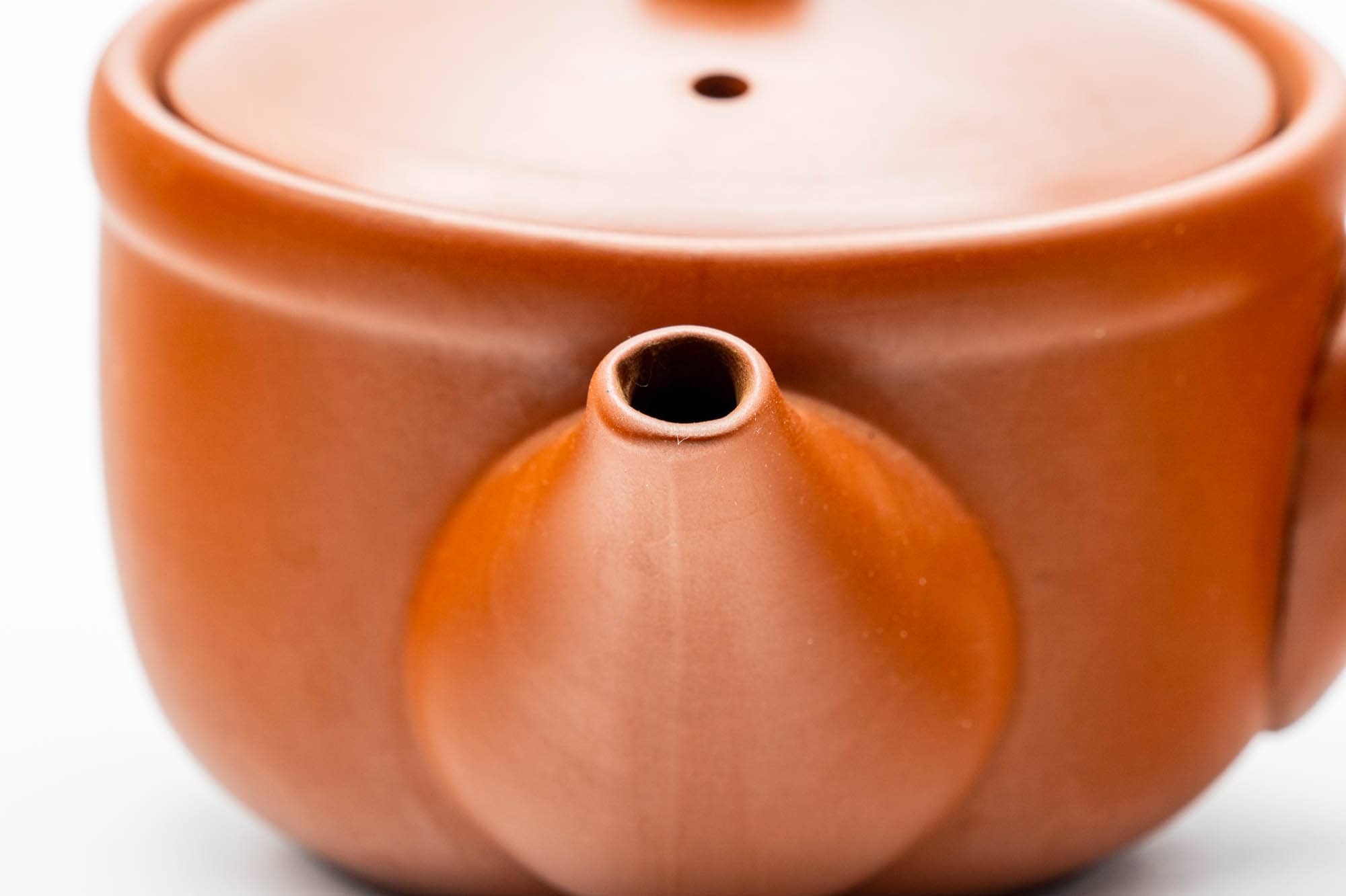 Japanese Kyusu - Mountainous Red Shudei Tokoname-yaki Mesh Teapot - 270ml