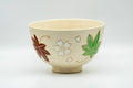 Japanese Matcha Bowl - Momiji Sakura Blossoms Kyo-yaki Chawan - 350ml