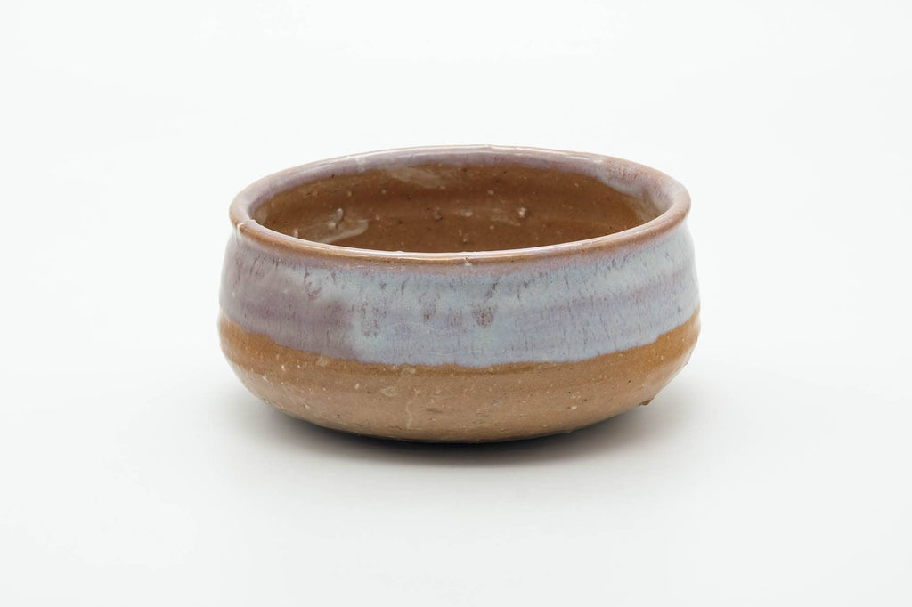Japanese Kensui - Beige White Glazed Hagi-yaki Water Bowl - 600ml