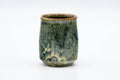 Japanese Teacup - Green Yellow Drip-Glazed Yunomi - 150ml