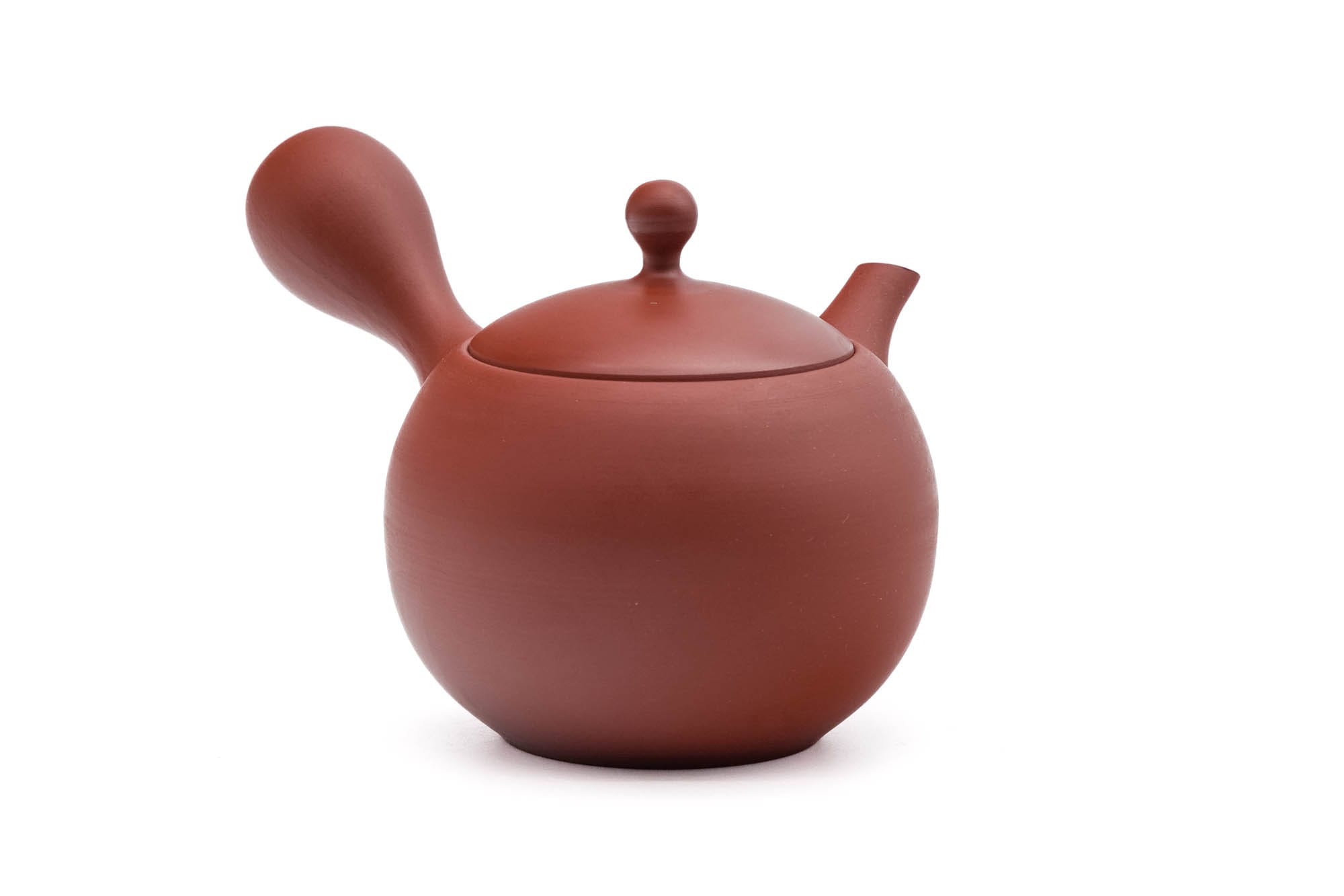 Round Red Shudei Tokoname Teapot - 300ml