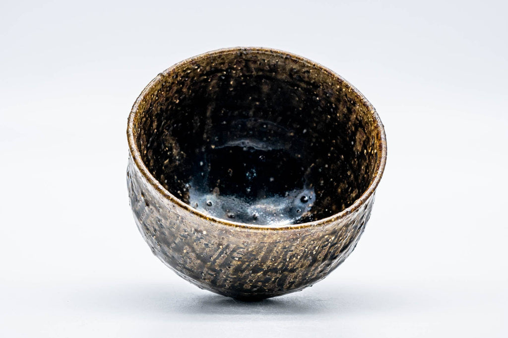 Japanese Matcha Bowl - Coarse Brown Glazed Chawan - 200ml