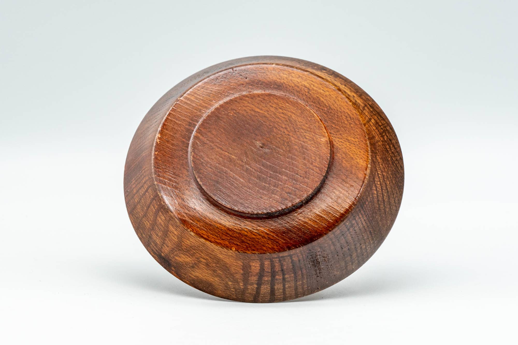 Japanese Chataku - Spiraling Wooden Tea Saucer