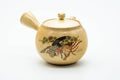 Japanese Kyusu - Beige Weathered Kutani-yaki Ceramic Teapot - 300ml
