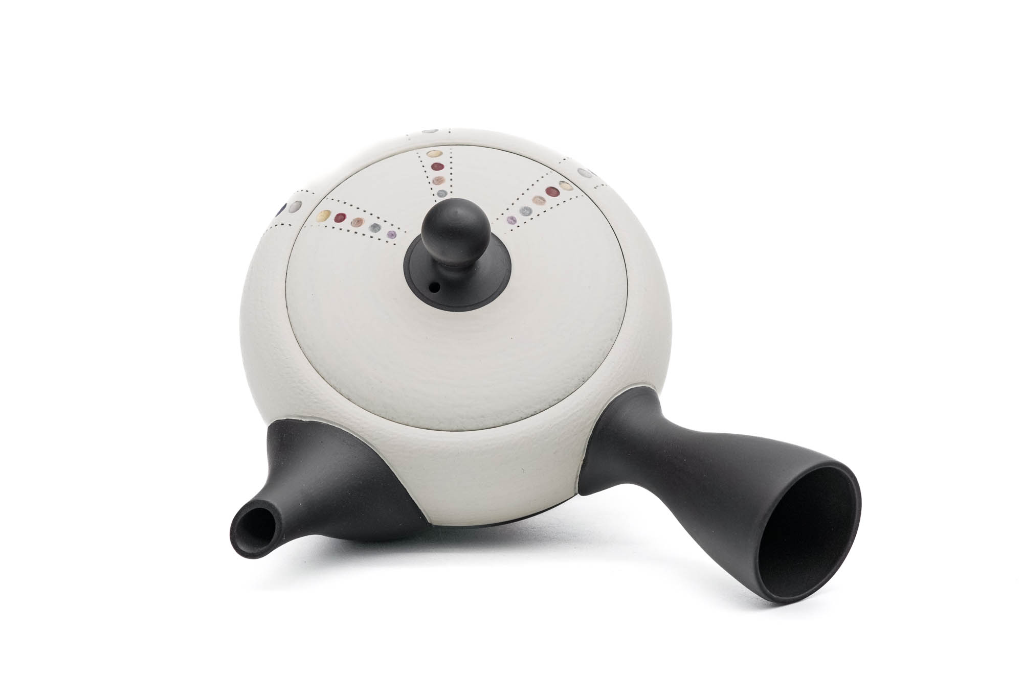 Pearlescent Dotted White Tokoname Teapot - 260ml