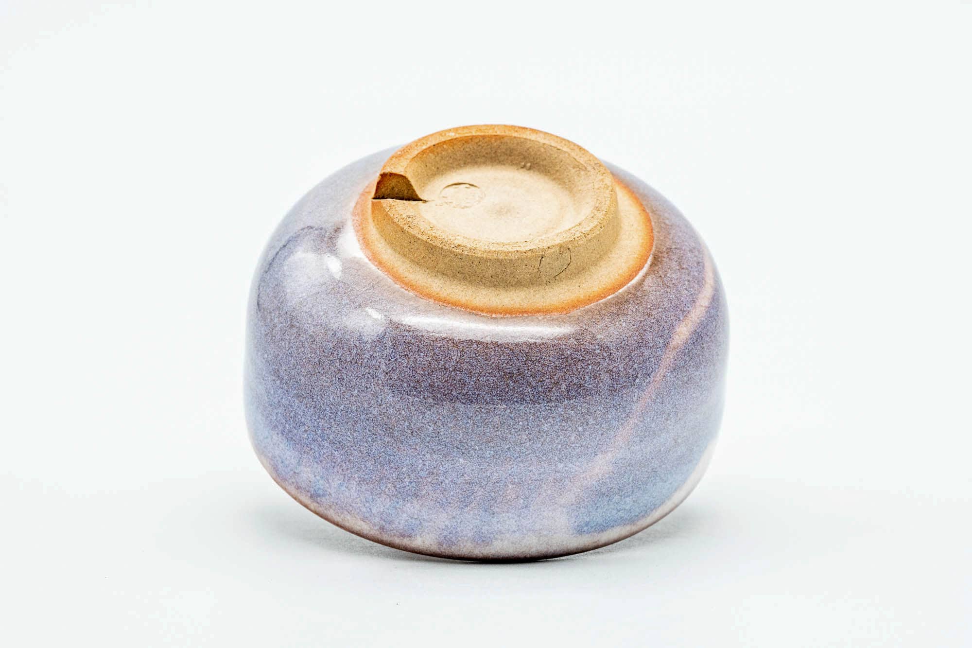Japanese Teacup - Purple White Drip-Glazed Hagi-yaki Yunomi - 135ml