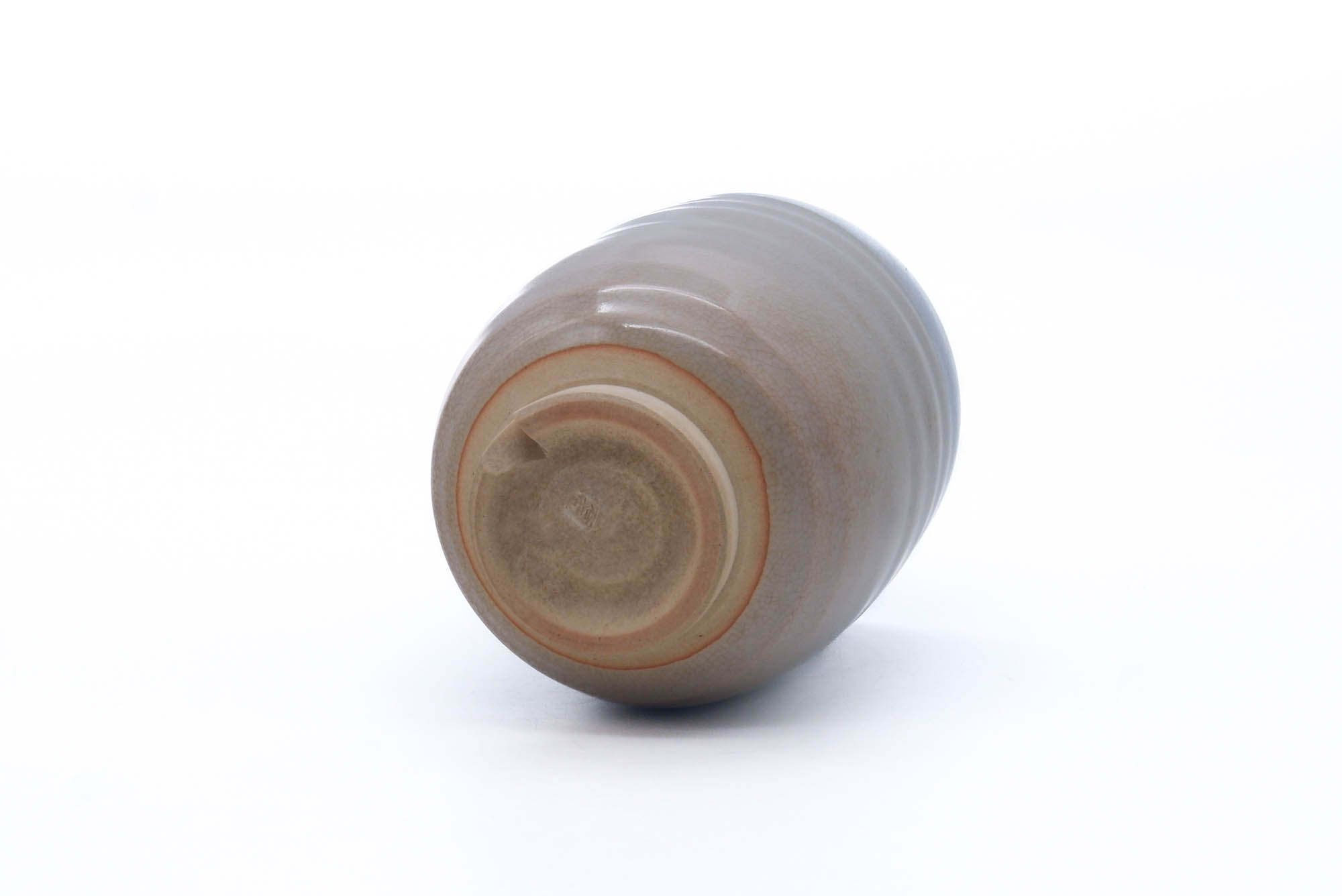 Japanese Teacup - Beige White Weathered Hagi-yaki Yunomi - 190ml