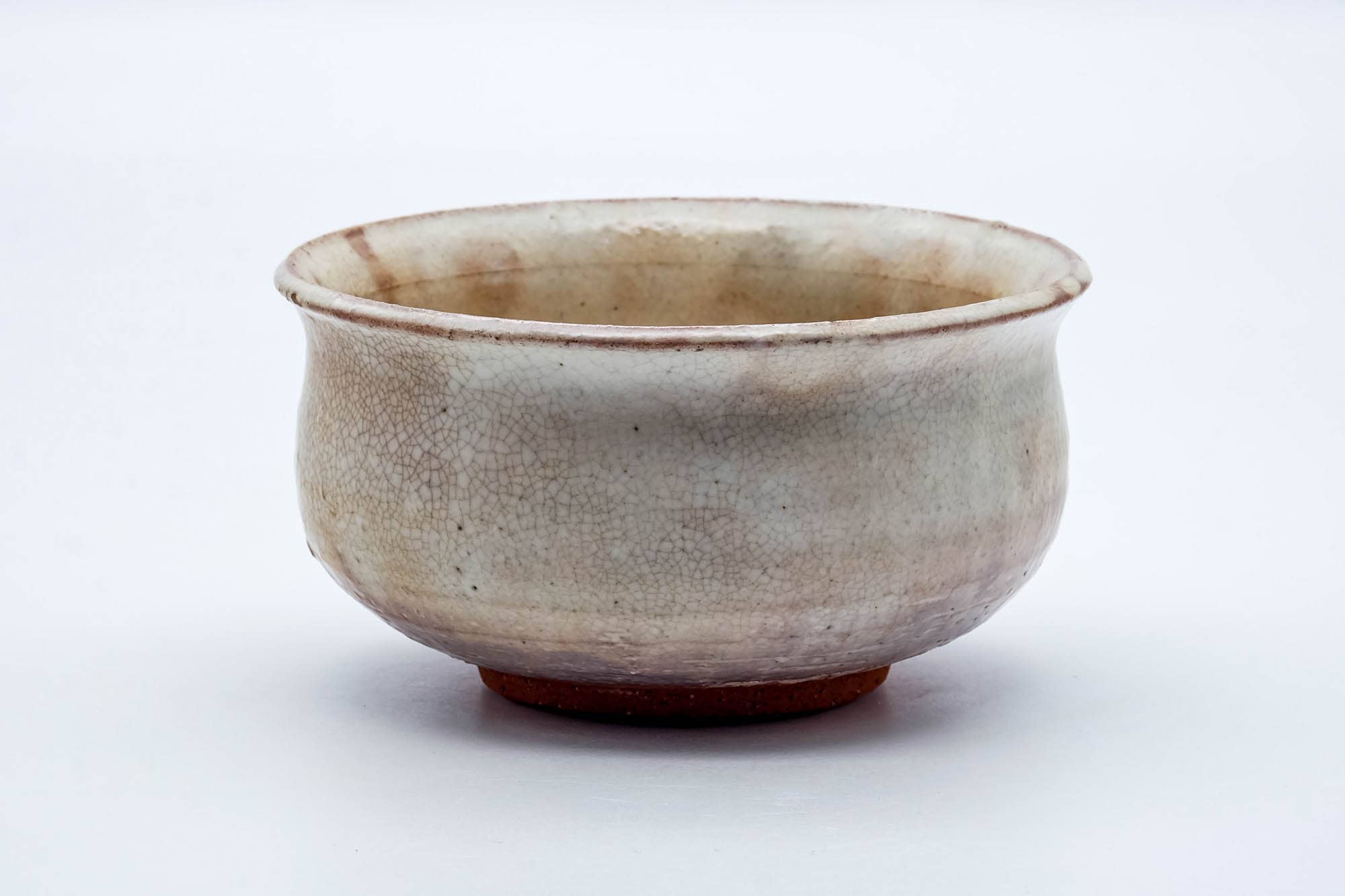 Japanese Kensui - Pink White Drip-Glazed Tea Ceremony Water Bowl - 530ml
